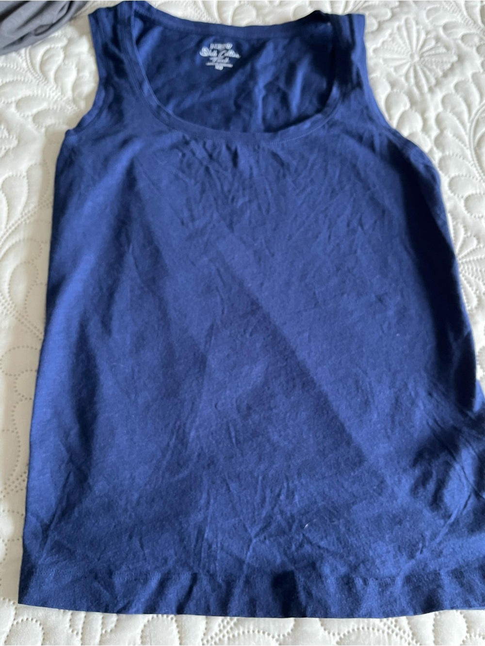 J. Crew Women's Navy Scoop Neck Tank Top